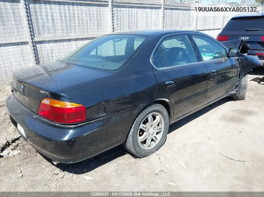 2000 Acura Tl VIN: 19UUA566XYA805132 Lot: 12295337