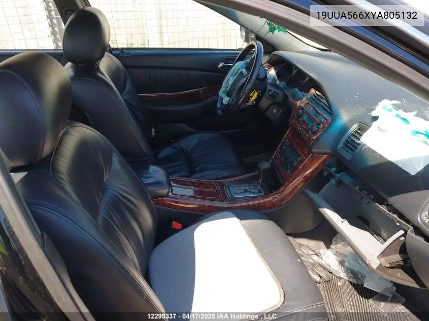 2000 Acura Tl VIN: 19UUA566XYA805132 Lot: 12295337