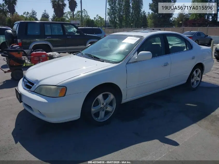 2000 Acura Tl 3.2 VIN: 19UUA5671YA015596 Lot: 42194518