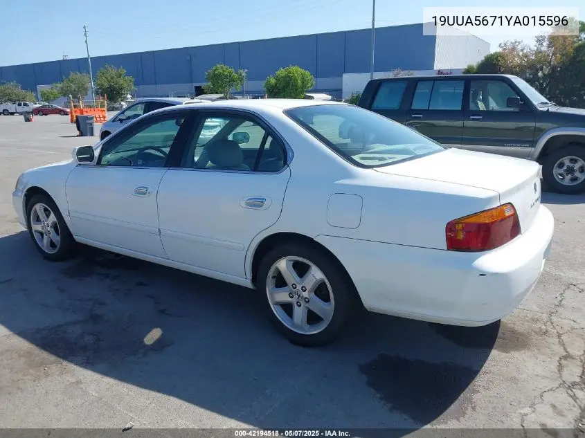 2000 Acura Tl 3.2 VIN: 19UUA5671YA015596 Lot: 42194518