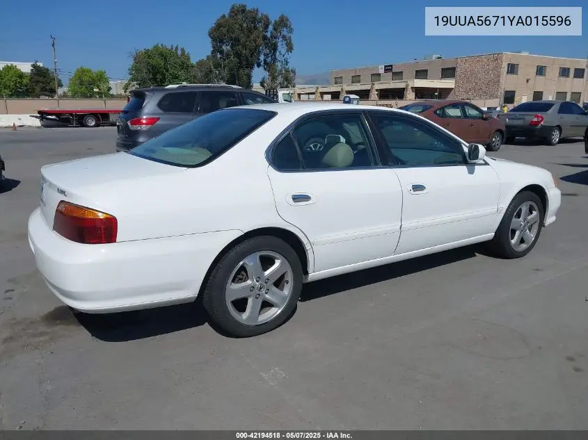 2000 Acura Tl 3.2 VIN: 19UUA5671YA015596 Lot: 42194518