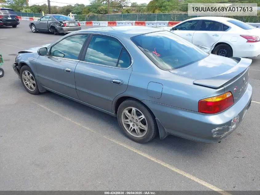 2000 Acura Tl 3.2 VIN: 19UUA5668YA017613 Lot: 42420838