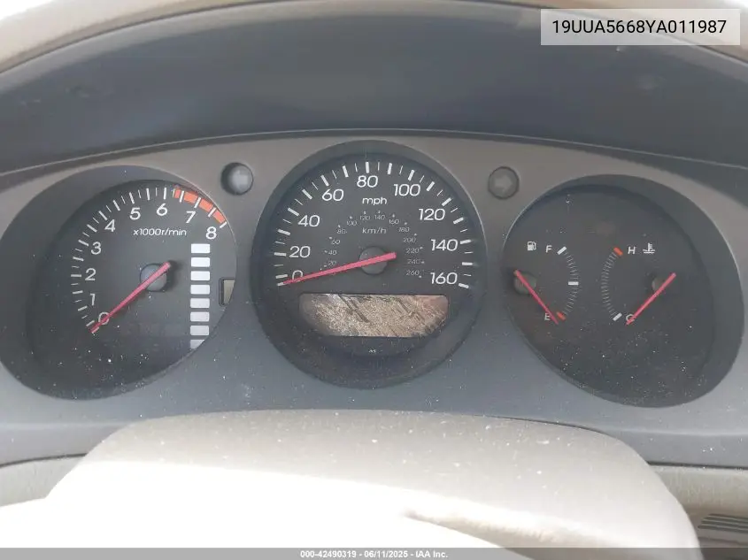 2000 Acura Tl 3.2 VIN: 19UUA5668YA011987 Lot: 42490319