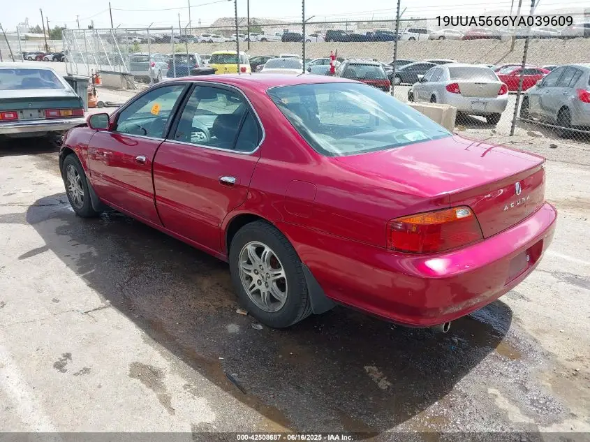 2000 Acura Tl 3.2 VIN: 19UUA5666YA039609 Lot: 42508687