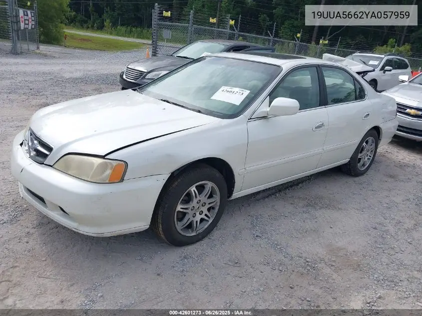 2000 Acura Tl 3.2 VIN: 19UUA5662YA057959 Lot: 42601273
