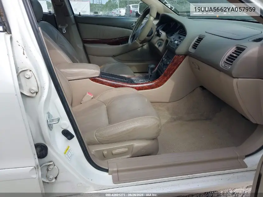2000 Acura Tl 3.2 VIN: 19UUA5662YA057959 Lot: 42601273