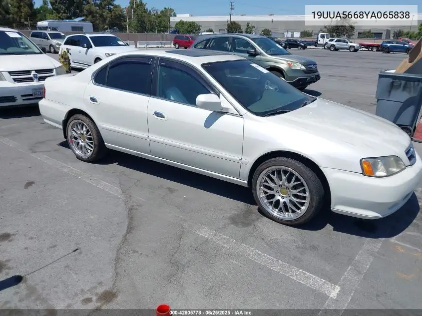 2000 Acura Tl 3.2 VIN: 19UUA5668YA065838 Lot: 42605778