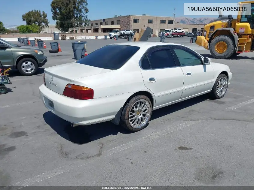 2000 Acura Tl 3.2 VIN: 19UUA5668YA065838 Lot: 42605778