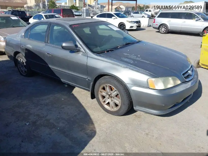 2000 Acura Tl 3.2 VIN: 19UUA5669YA029589 Lot: 42620833