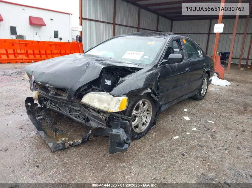 2001 Acura Tl 3.2 VIN: 19UUA56651A030762 Lot: 41444323