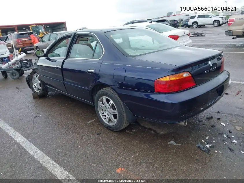 2001 Acura Tl 3.2 VIN: 19UUA56601A004621 Lot: 42146278