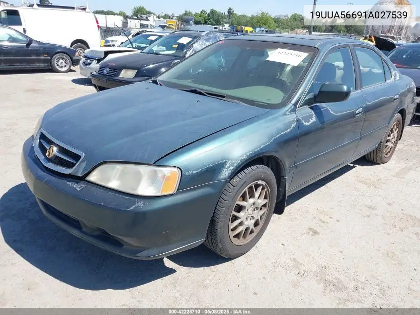 2001 Acura Tl 3.2 VIN: 19UUA56691A027539 Lot: 42225710