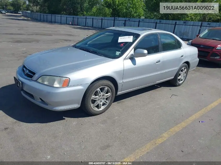 2001 Acura Tl 3.2 VIN: 19UUA56631A009022 Lot: 42493707