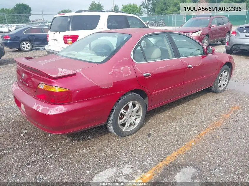 2001 Acura 3.2Tl VIN: 19UUA56691A032336 Lot: 42537586