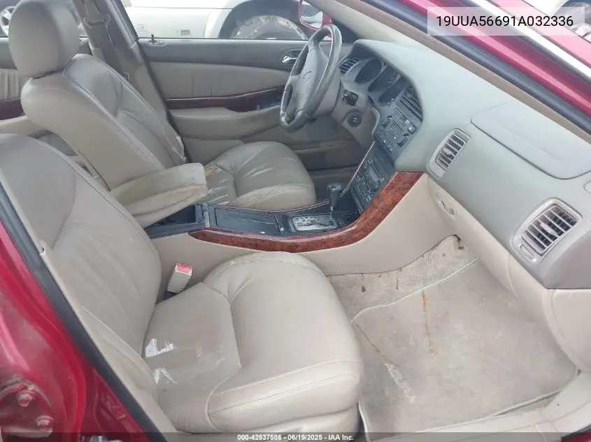 2001 Acura 3.2Tl VIN: 19UUA56691A032336 Lot: 42537586