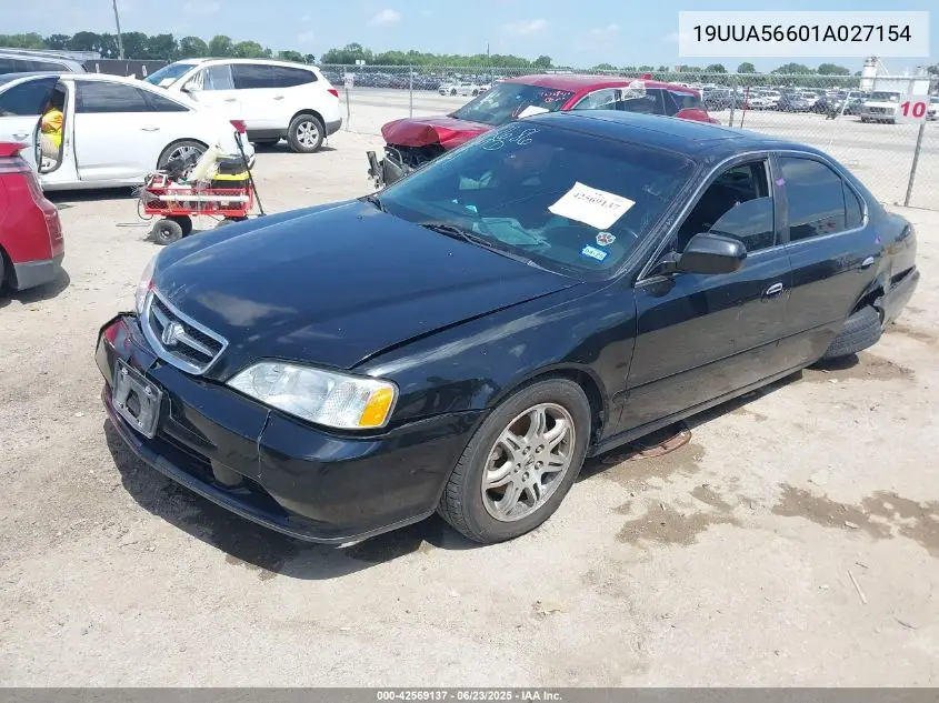 2001 Acura Tl 3.2 VIN: 19UUA56601A027154 Lot: 42569137