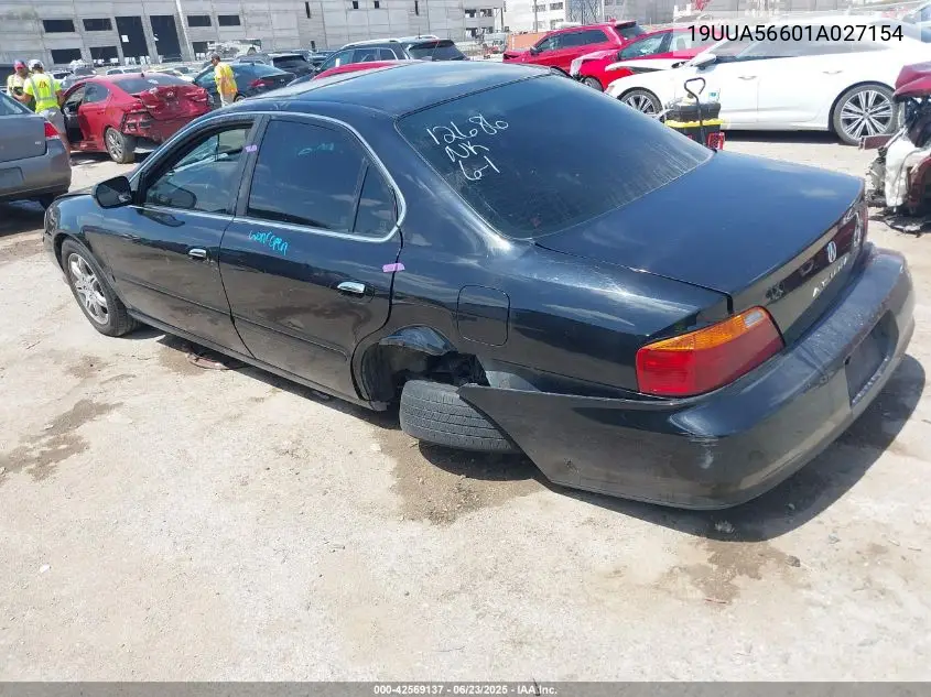 2001 Acura Tl 3.2 VIN: 19UUA56601A027154 Lot: 42569137
