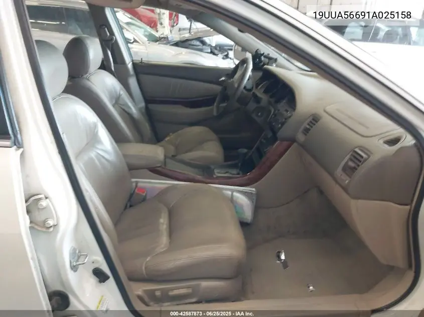 2001 Acura Tl 3.2 VIN: 19UUA56691A025158 Lot: 42587873