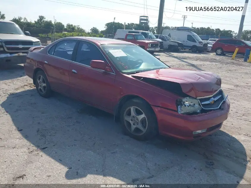 2002 Acura Tl 3.2 VIN: 19UUA56652A020427 Lot: 42053749