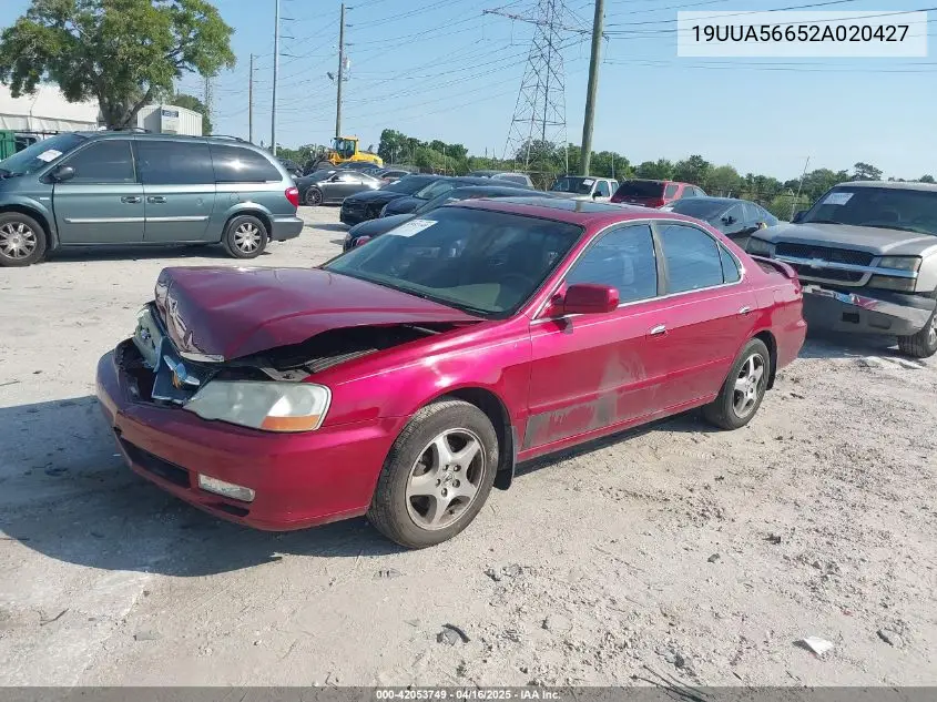 2002 Acura Tl 3.2 VIN: 19UUA56652A020427 Lot: 42053749