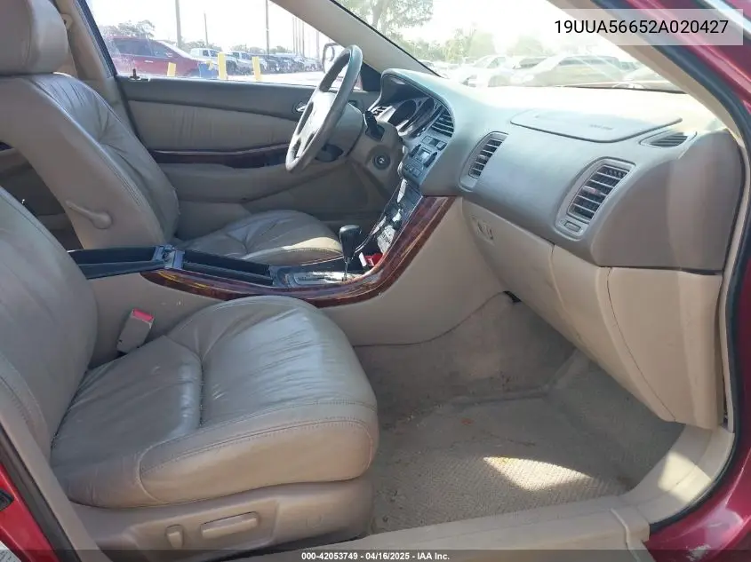 2002 Acura Tl 3.2 VIN: 19UUA56652A020427 Lot: 42053749