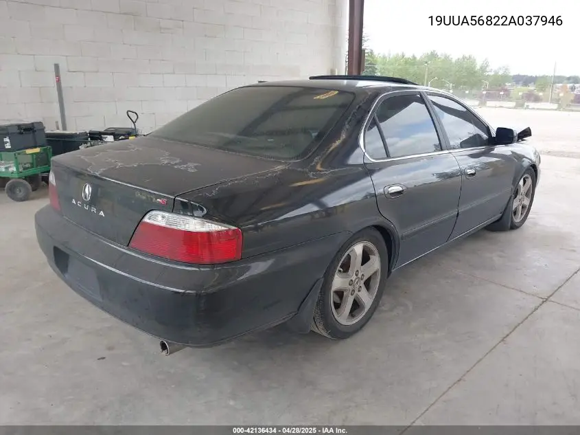 2002 Acura Tl 3.2 Type S VIN: 19UUA56822A037946 Lot: 42136434
