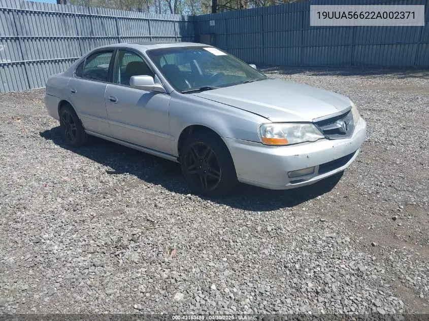 2002 Acura Tl 3.2 VIN: 19UUA56622A002371 Lot: 42163489
