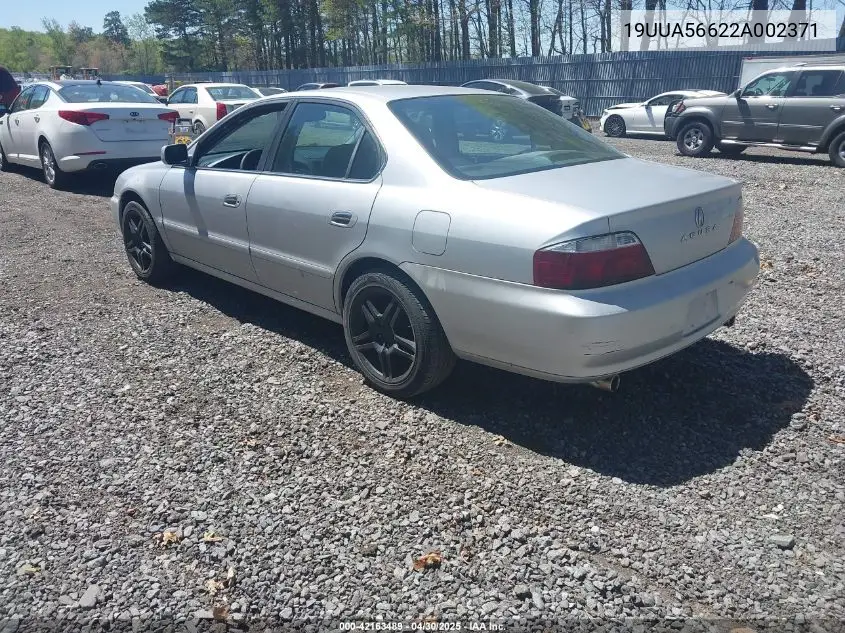 2002 Acura Tl 3.2 VIN: 19UUA56622A002371 Lot: 42163489