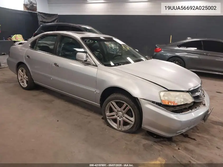 2002 Acura Tl 3.2 VIN: 19UUA56692A025002 Lot: 42197691