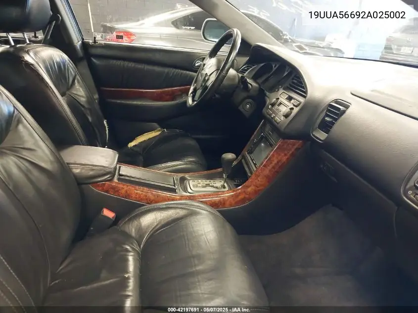 2002 Acura Tl 3.2 VIN: 19UUA56692A025002 Lot: 42197691