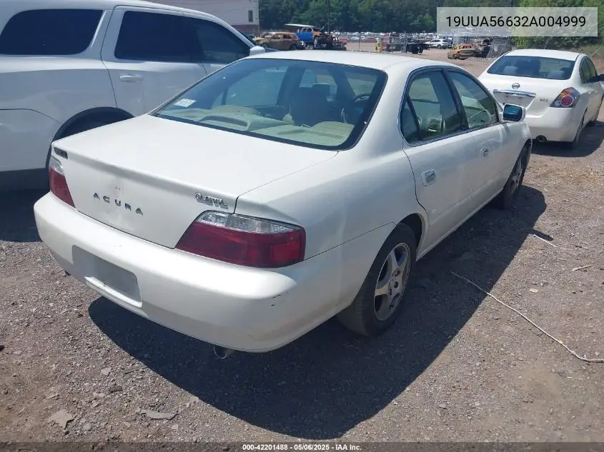 2002 Acura Tl 3.2 VIN: 19UUA56632A004999 Lot: 42201488