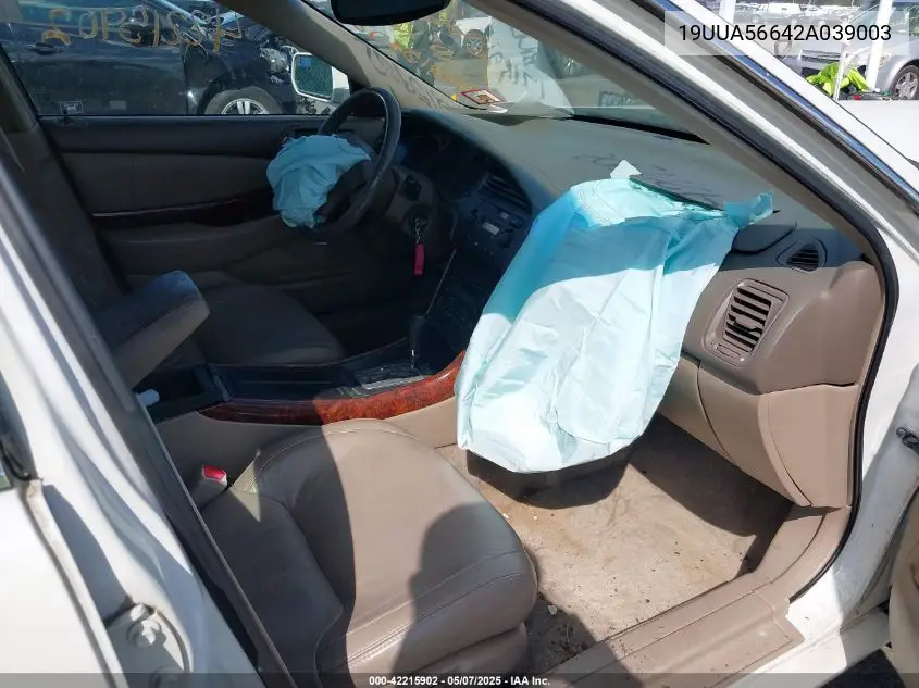 2002 Acura Tl 3.2 VIN: 19UUA56642A039003 Lot: 42215902