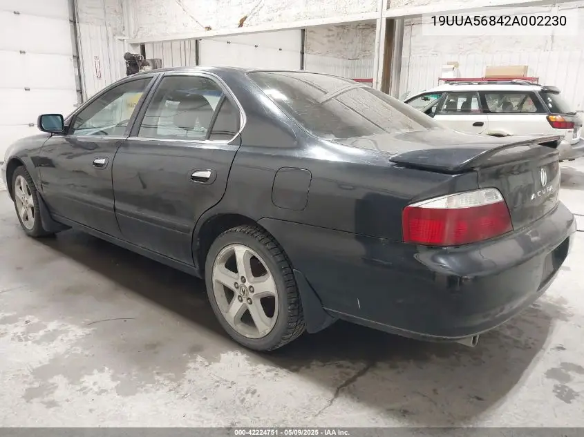 2002 Acura Tl 3.2 Type S VIN: 19UUA56842A002230 Lot: 42224751