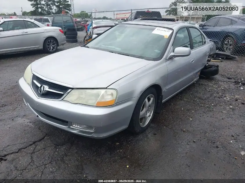 2002 Acura Tl 3.2 VIN: 19UUA566X2A052080 Lot: 42365657