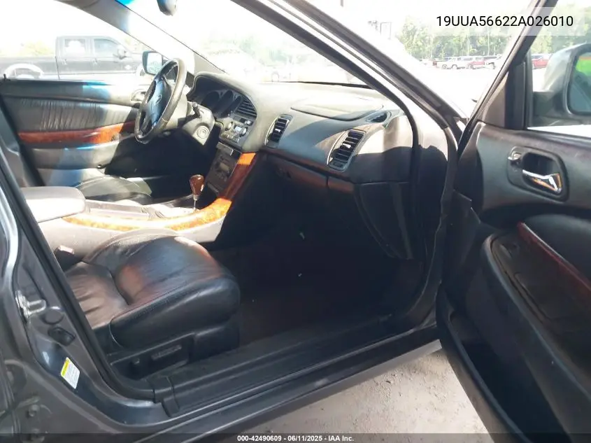2002 Acura Tl 3.2 VIN: 19UUA56622A026010 Lot: 42490609