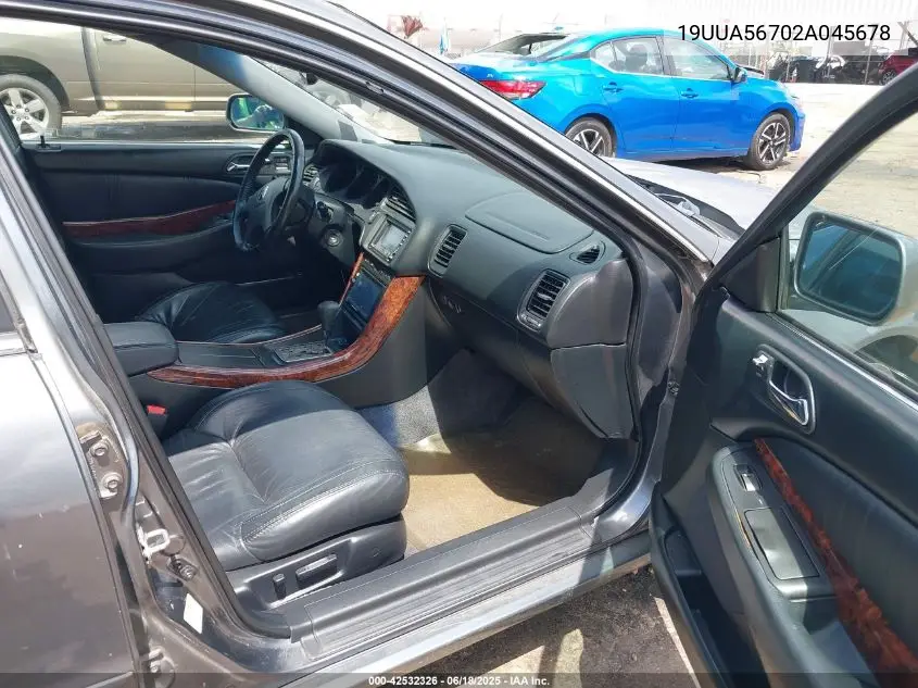 2002 Acura Tl 3.2 VIN: 19UUA56702A045678 Lot: 42532326