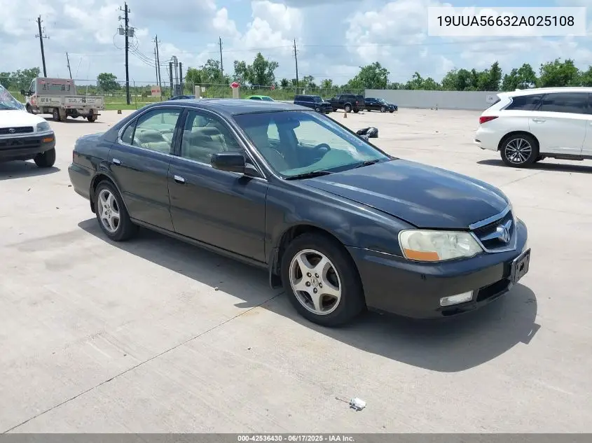 2002 Acura Tl 3.2 VIN: 19UUA56632A025108 Lot: 42536430