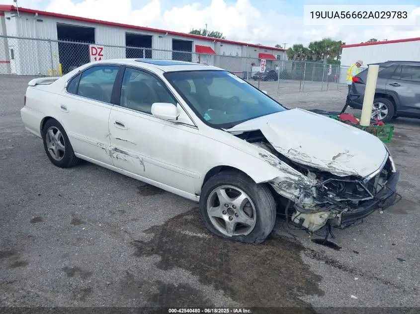 2002 Acura Tl 3.2 VIN: 19UUA56662A029783 Lot: 42540480
