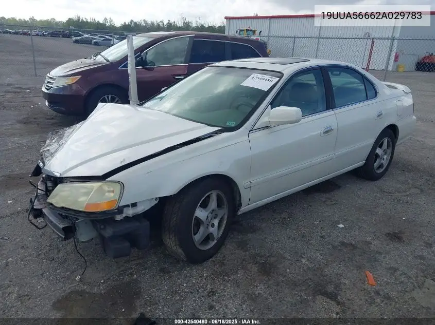 2002 Acura Tl 3.2 VIN: 19UUA56662A029783 Lot: 42540480