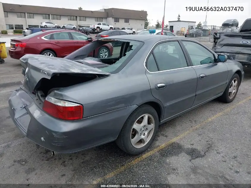 2002 Acura Tl 3.2 VIN: 19UUA56632A037470 Lot: 42560583