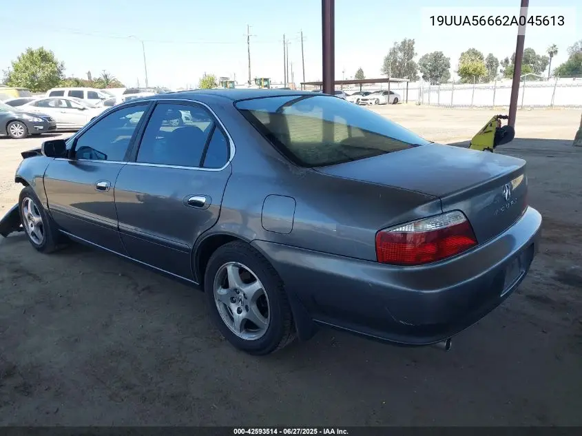 2002 Acura Tl 3.2 VIN: 19UUA56662A045613 Lot: 42593514