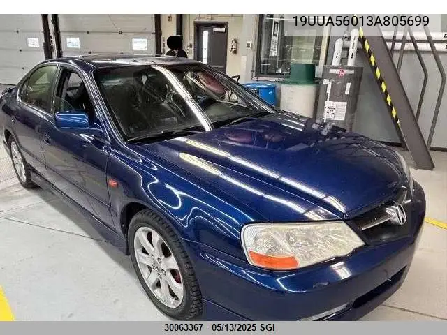 2003 Acura 3.2Tl Type-S VIN: 19UUA56013A805699 Lot: 30063367