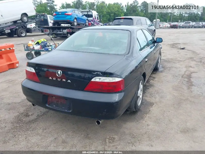 2003 Acura Tl 3.2 VIN: 19UUA56643A002101 Lot: 42240615