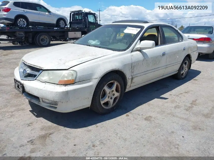2003 Acura Tl 3.2 VIN: 19UUA56613A092209 Lot: 42254770