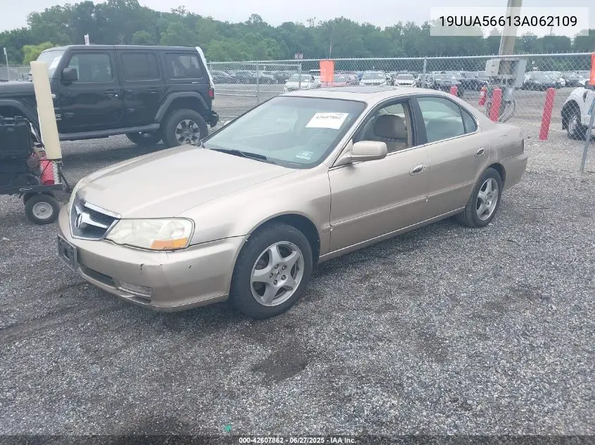2003 Acura Tl 3.2 VIN: 19UUA56613A062109 Lot: 42607862
