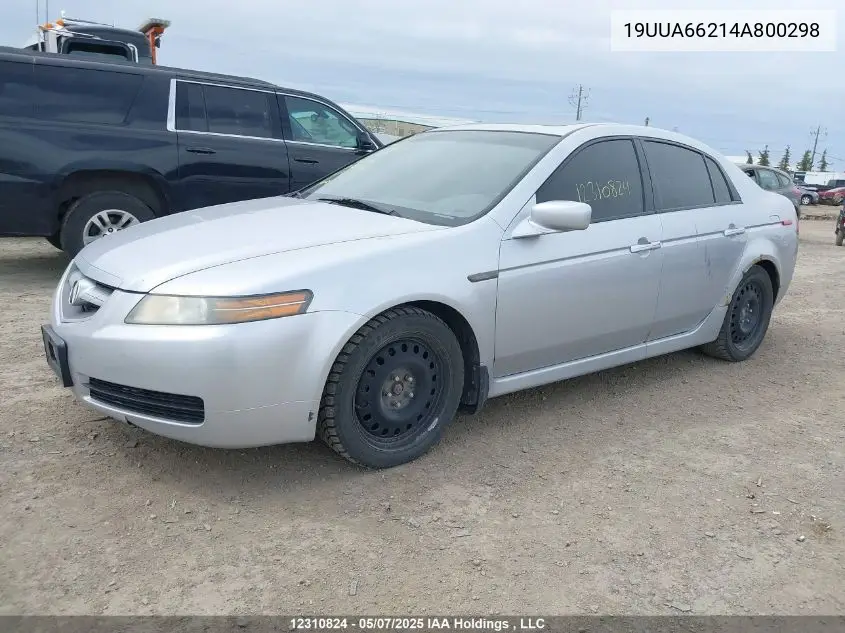 2004 Acura Tl VIN: 19UUA66214A800298 Lot: 12310824
