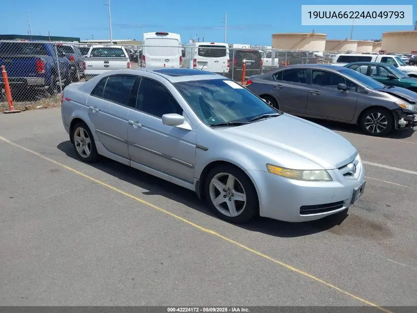 2004 Acura Tl VIN: 19UUA66224A049793 Lot: 42224172
