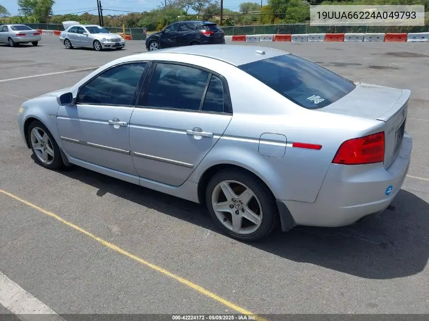2004 Acura Tl VIN: 19UUA66224A049793 Lot: 42224172