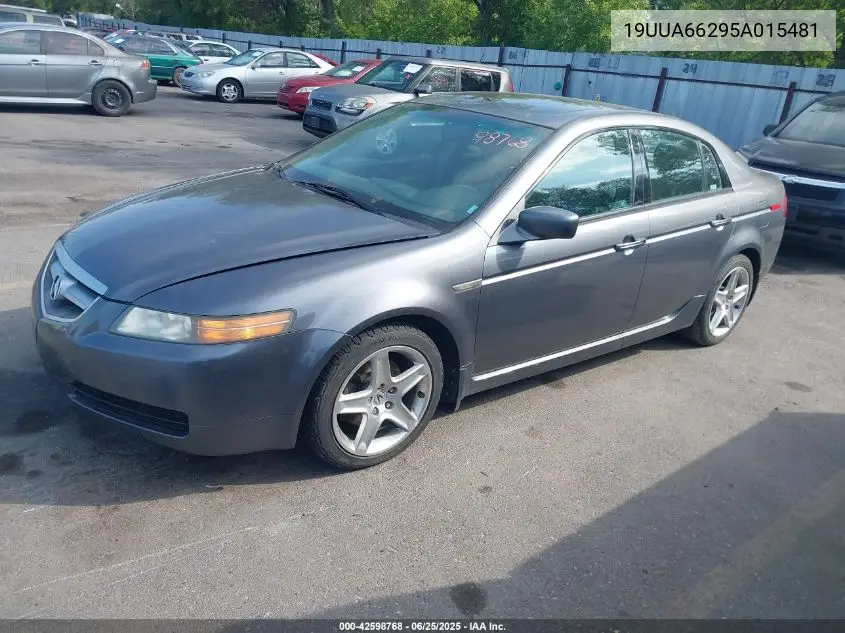 2005 Acura Tl VIN: 19UUA66295A015481 Lot: 42598768