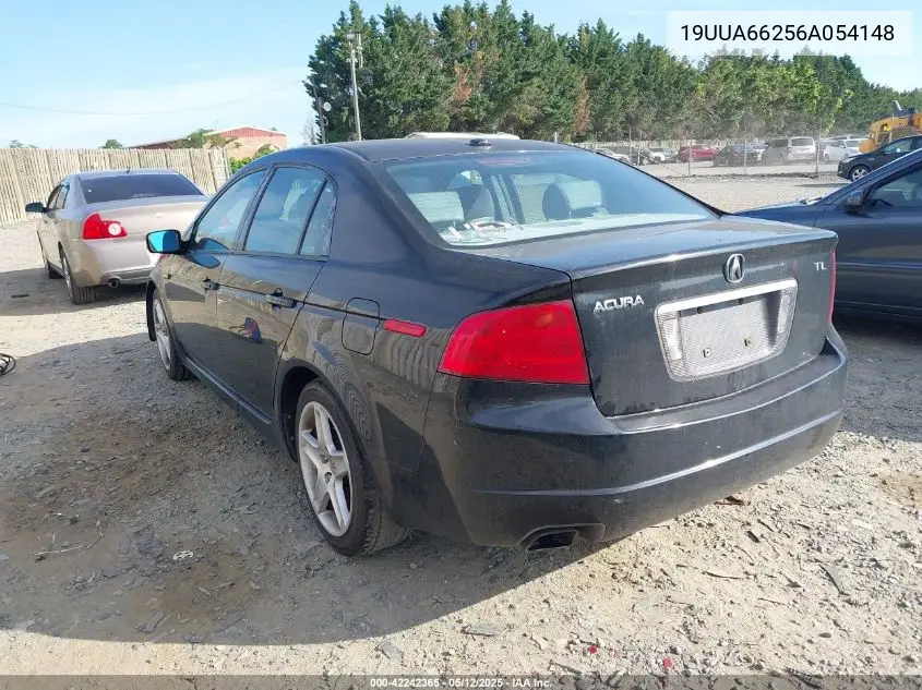 2006 Acura Tl VIN: 19UUA66256A054148 Lot: 42242365